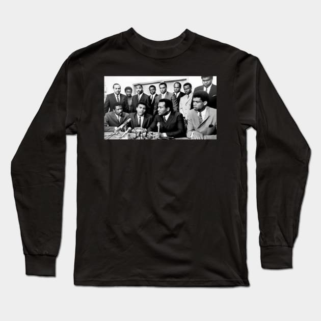 Black Athletes Long Sleeve T-Shirt by One Mic History Store